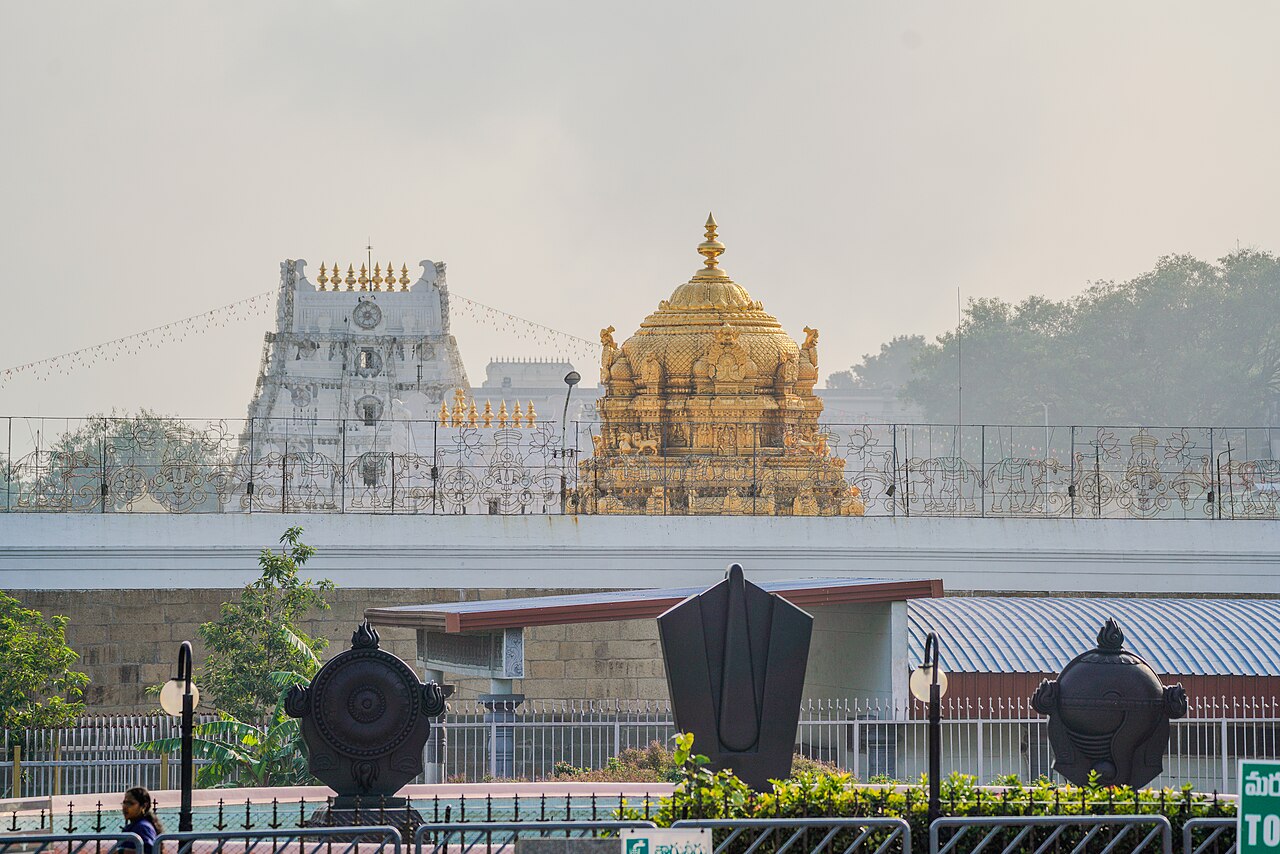 Ananda Nilayam, the golden vimana over the sanctum of Sri Venkateswara Temple, Tirumala